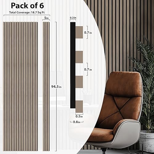 Vista 37 de Concord - Paneles acústicos de pared, muestra - carbón 5 x 5 pulgadas Paneles insonorizados - COA1420 -M