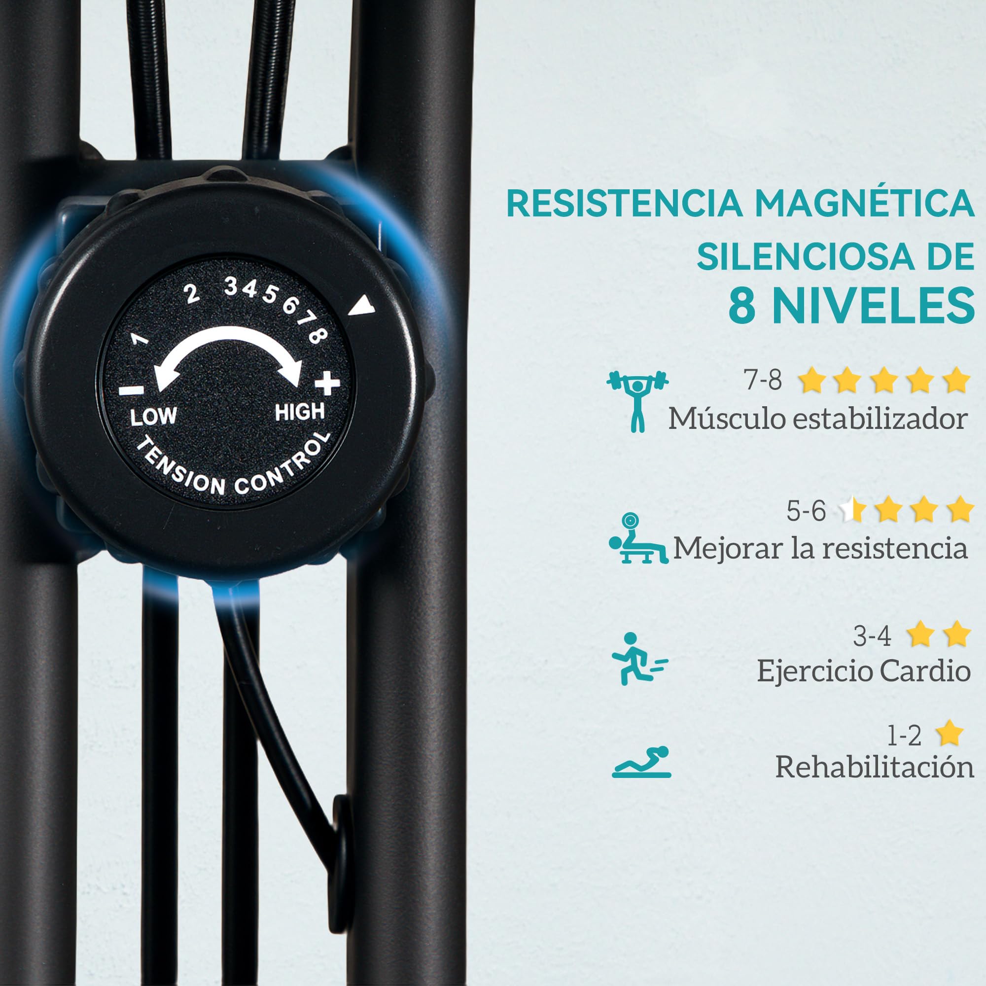 SPORTNOW Cyclette a casa con resistenza magnetica regolabile Cyclette