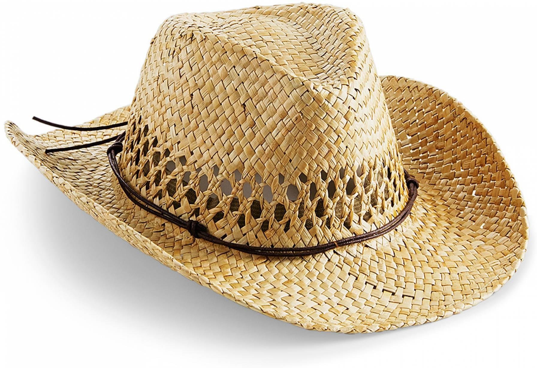 Chapeau de cowboy - Pour l'été - En paille, naturel, taille unique