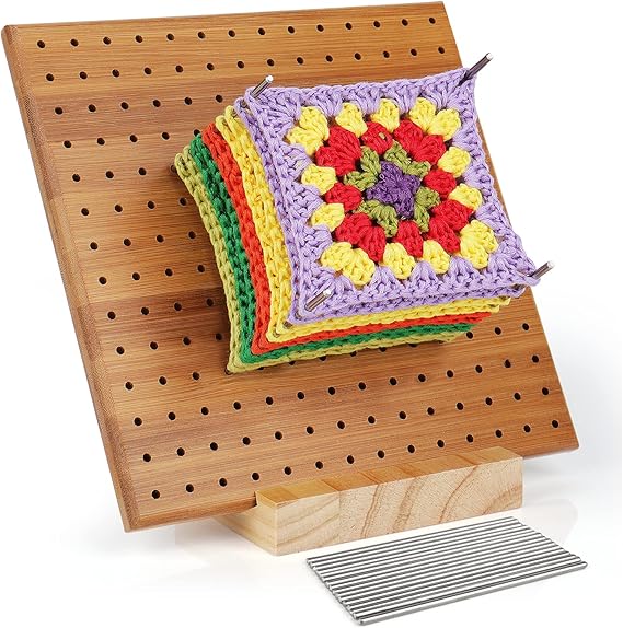 Coopay Crochet Blocking Board, Wooden Crochet Blocking Board and 20