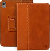 Vista 16 de Funda Casemade de cuero genuino compatible con iPad de 10.2" de 7ª/8ª/9ª generación (2019/2020/2021) - Funda de cuero de grano completo, función