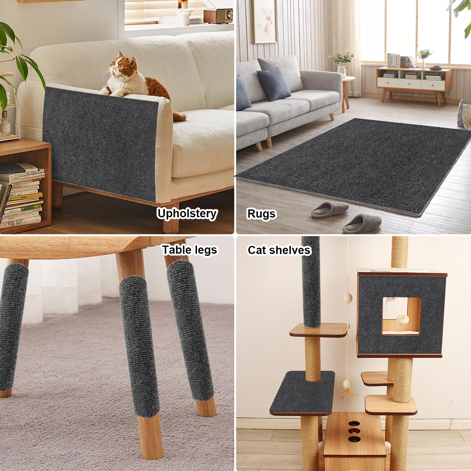 Mata do drapania dla kota do przycinania dywan drapak dla kota 30 × 100 cm DIY mata do drapania bezpieczna samoprzylepna naklejka dla kota Scratcher chroni dywany i sofy
