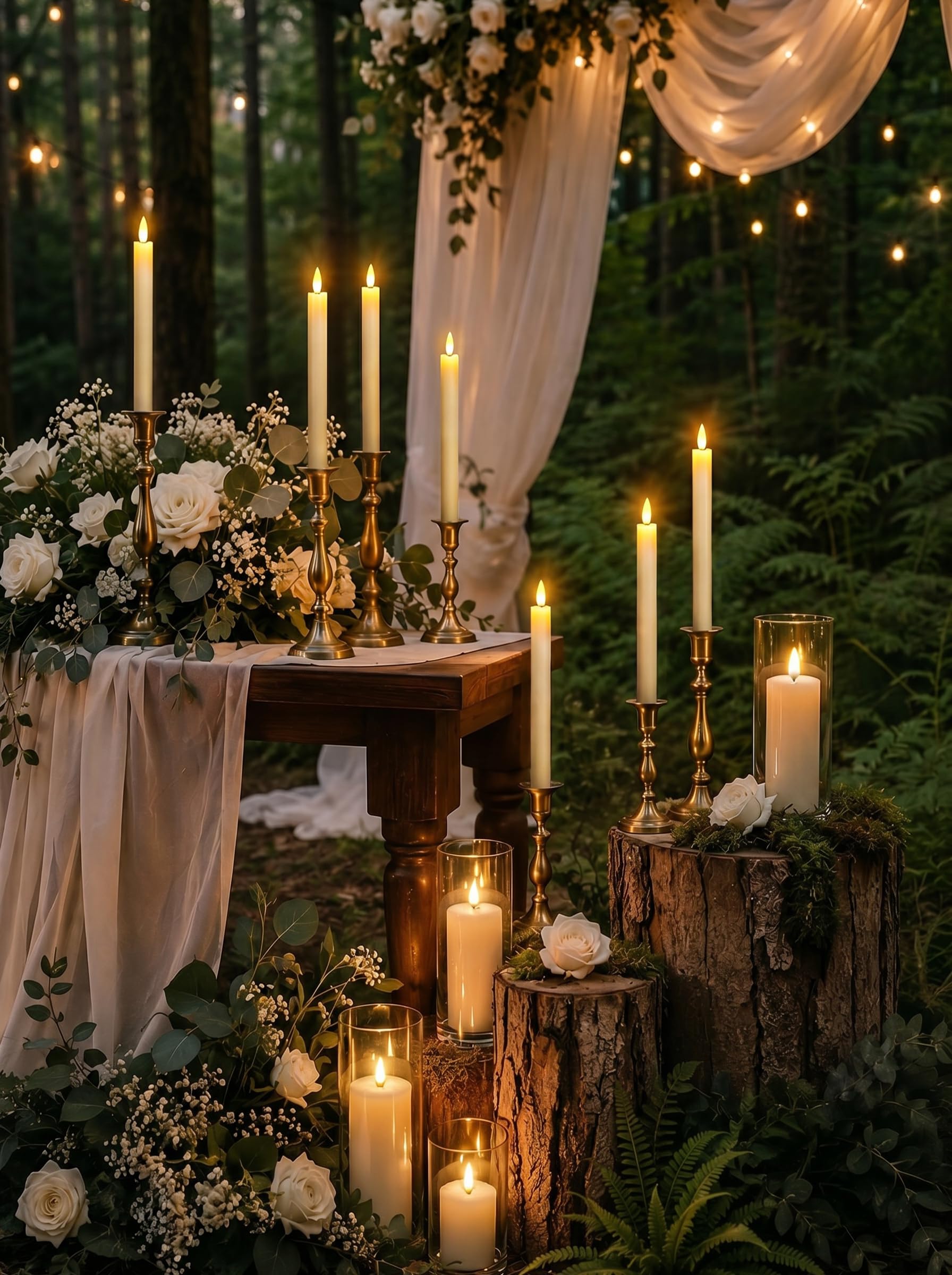 Best LED Taper Candles for 2026: Top Picks 1 GenSwin Flameless Taper Candles LED Battery Operated Remote Timer Ivory — product photo