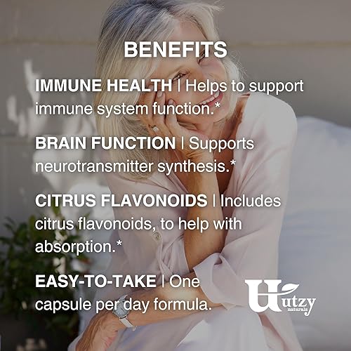 Miniatura 5 de Utzy Naturals Complejo de vitamina C  400 mg de vitamina C con bioflavonoides de Acercola y cítricos  60 porciones