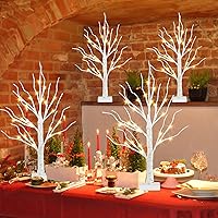 Vista 9 de PEIDUO Decoraciones de Navidad para el hogar, árbol de Navidad de 2 pies con luces LED, luces blancas cálidas, árbol espiritual de luz de hadas