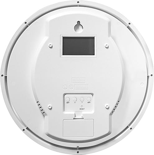 Miniatura 3 de Bulova Reloj de pared C5002 de precisión  Movimiento de cuarzo de ultra alta precisión  Marco redondo blanco moderno de gran tamaño de 12.5 pulgadas