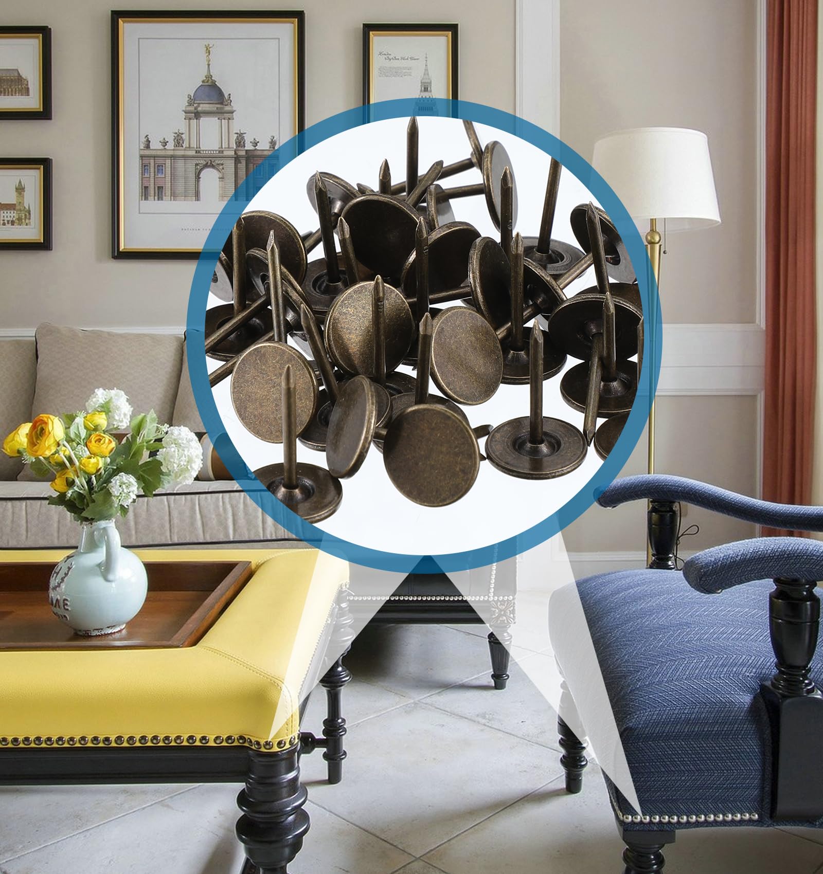 Lot De 100 Punaises Robustes En Alliage à Tête Plate Pour