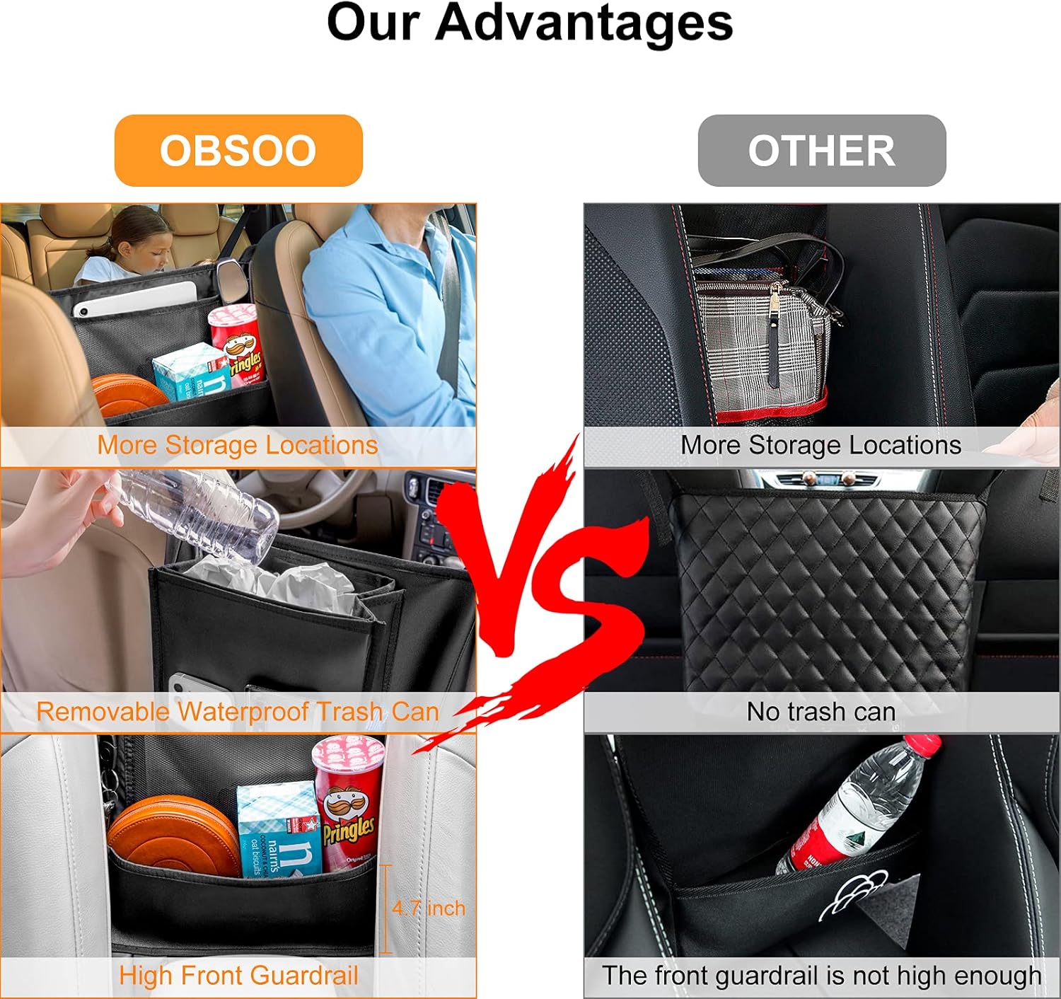 OBSOO Function Removable Multi Pocket Organizer Image