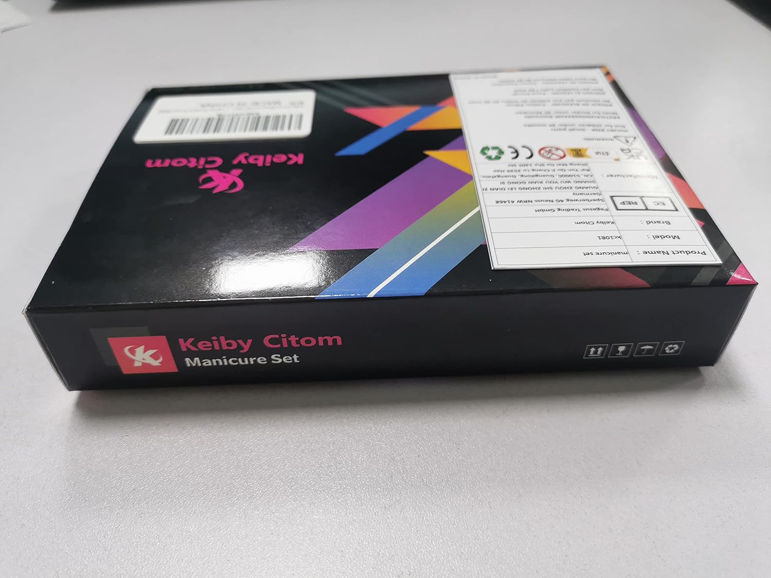 Keiby Citom Manicure Set 18pcs Professional Nail Clippers Kit Pedicure Care Tools-Stainless Steel Grooming Tools With Rose Gold PU Leather Case for Travel & Home (Pink) 14 81CIjq4+mnL. AC SL1500