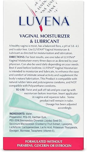 Miniatura 4 de Luvena Hidratante - Hidratante íntimo y alivio de la sequedad para mujeres - Hidratante femenino alivia los síntomas de la sequedad - Soporte para
