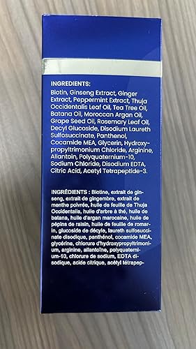 Miniatura 7 de Biotion Champú para el crecimiento del cabello para hombres champú espesante natural con aceite de árbol de té, menta de ginseng para pérdida de