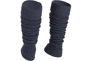 Ultra-Cozy Navy Blue Leg Warmers for Women and Girls: A Wintertime Must-Have