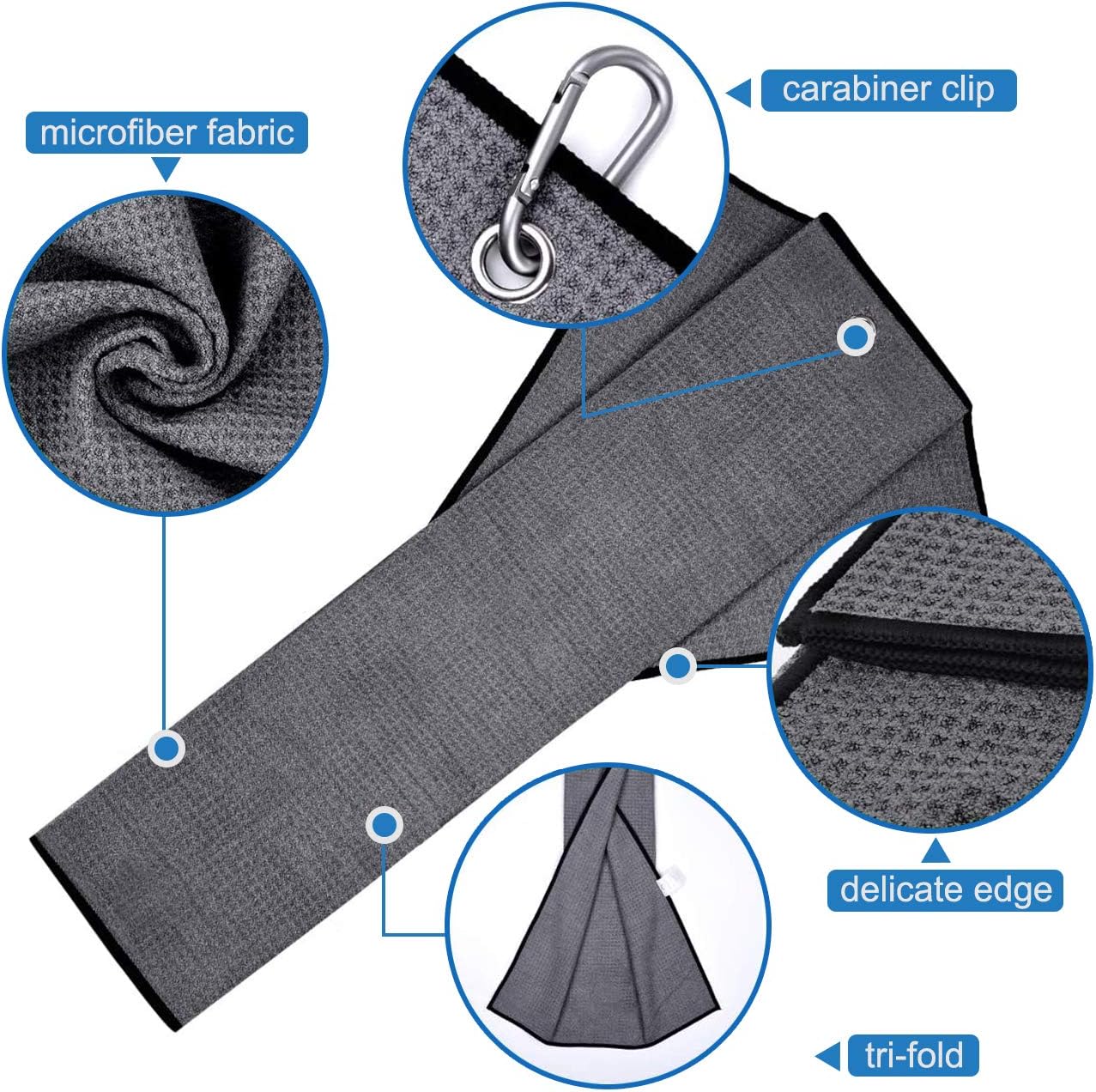 review Golf Microfiber Towels Gifts Kit,Golf Cleaning Accessories Set-2 Waffle Golf Towels,Golf Brush,Golf Divot Tool,Suitable for Golf Lovers,Gift for Men Women and Children