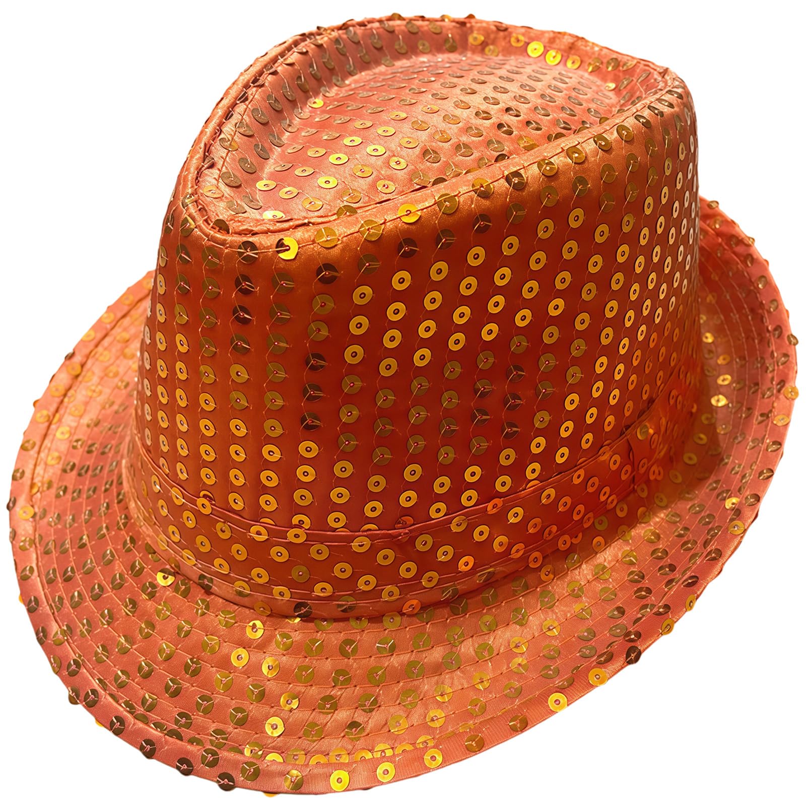 AWAVM Costume Hat for Boy Girls Western Jazz Dance Hat (Orange)