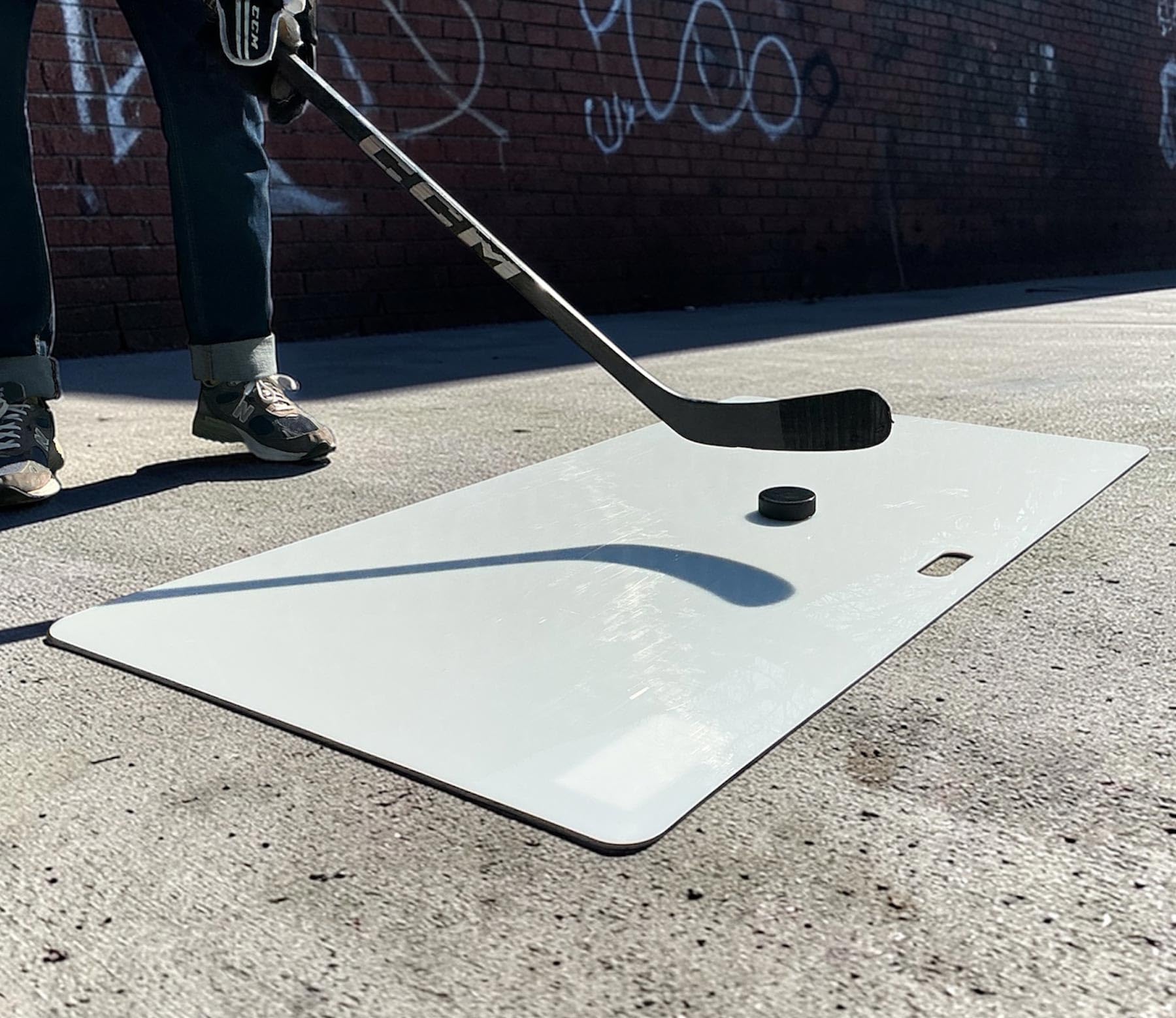 Shooting pad Steel - Placa de entrenamiento para hockey sobre hielo (146 x 73 cm)