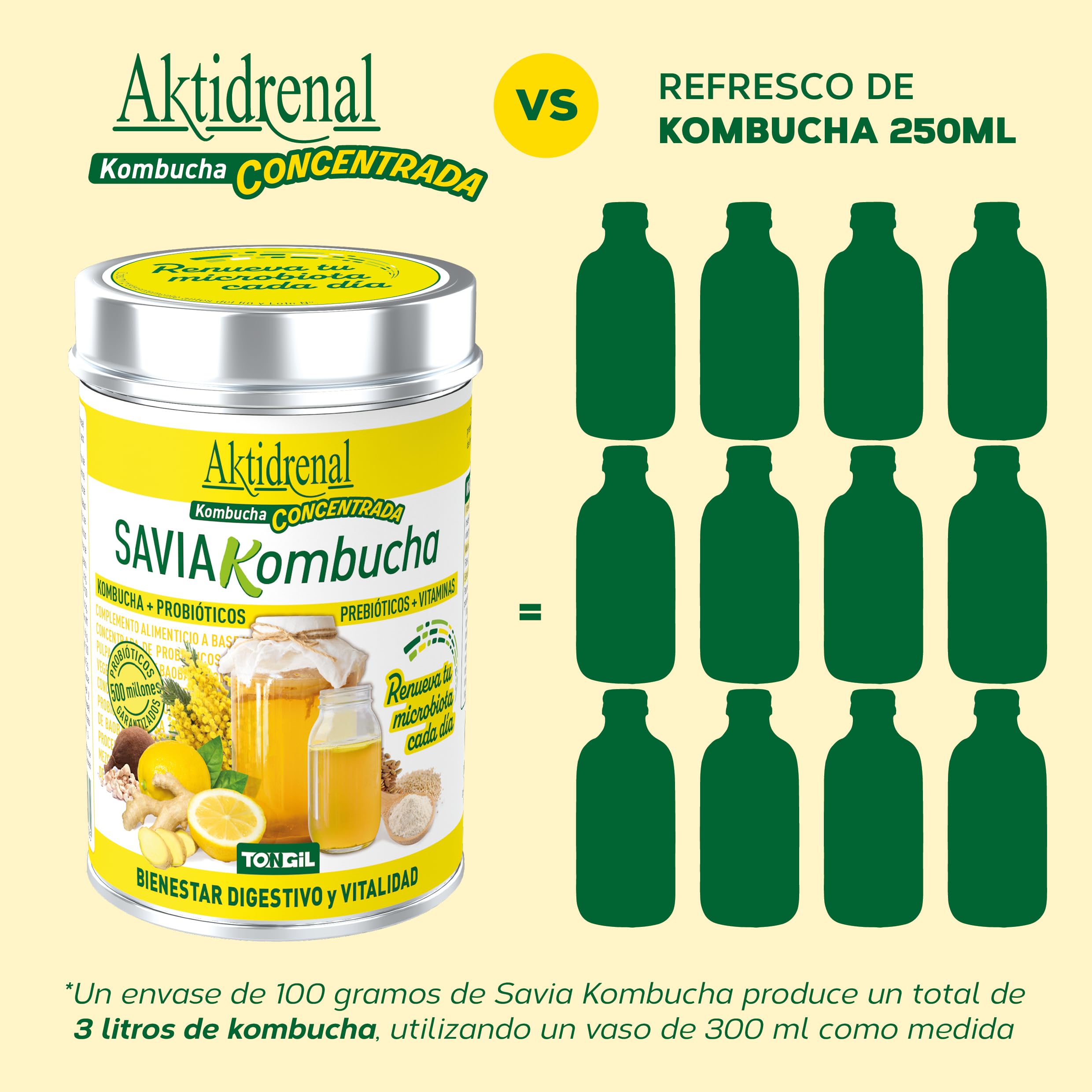 AKTIDRENAL SAVIA KOMBUCHA 100gr. – ideale per chi cerca un prodotto affidabile ogni giorno, prodotto specifico per l’uso quotidiano, peso 100 g ed è studiato per offrire un elevato comfort d’uso nella