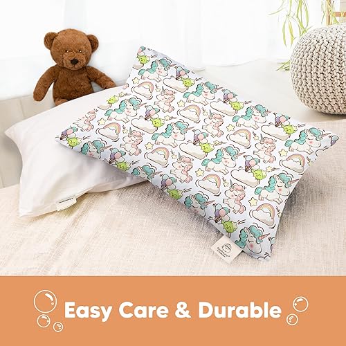 Miniatura 7 de KeaBabies Funda de almohada para niños pequeños de 13 x 18 pulgadas, funda de almohada orgánica para niños y niños, funda de almohada de algodón 100