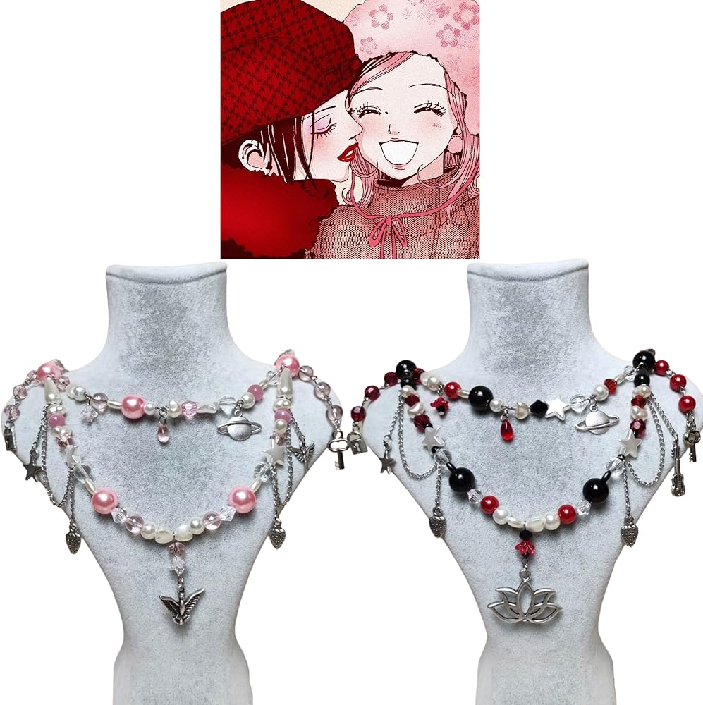 Amazon.com: Nana & Hachi inspired necklaces, grunge strawberry