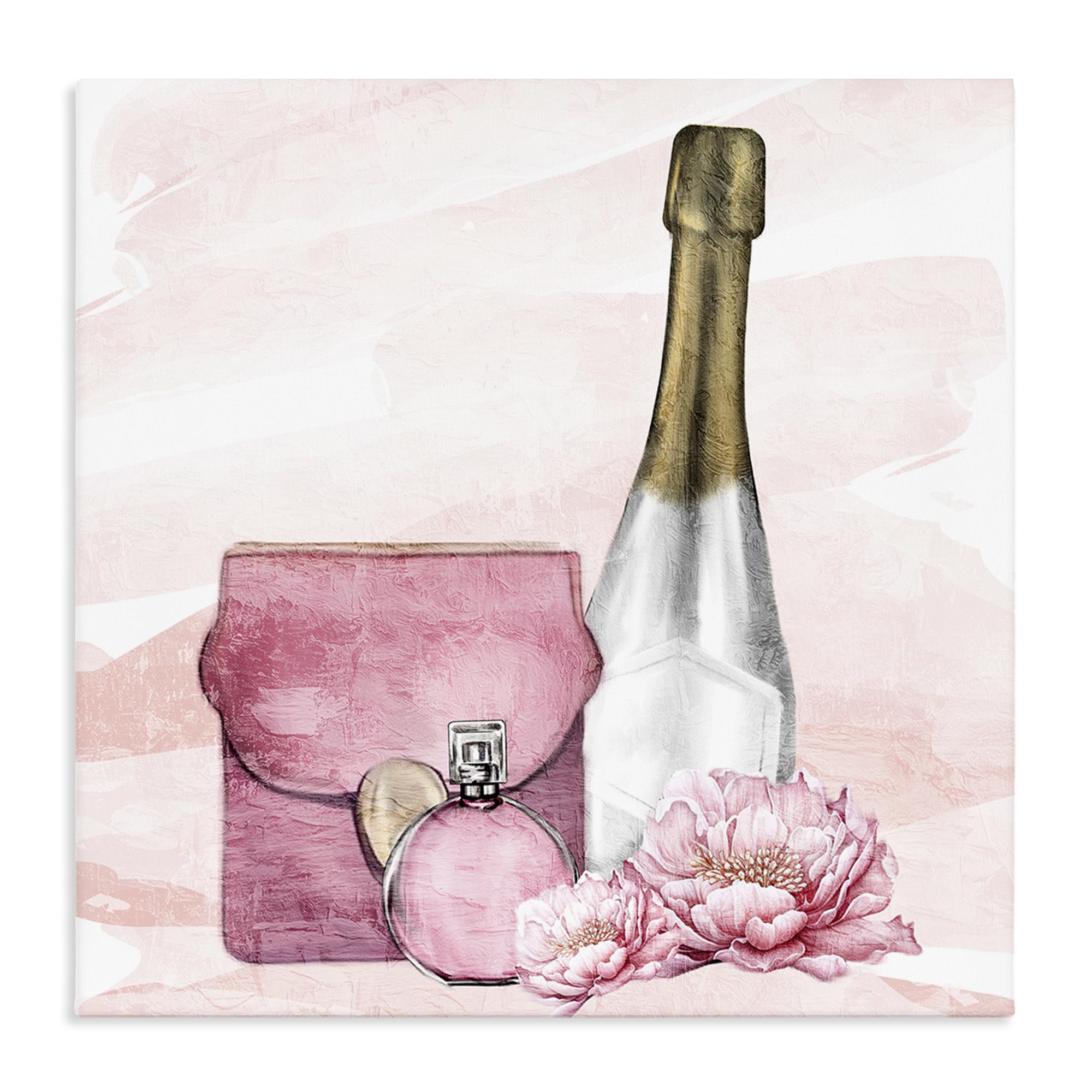 Stupell Industries Unframed 'Glam Time Champagne'| Canvas Art