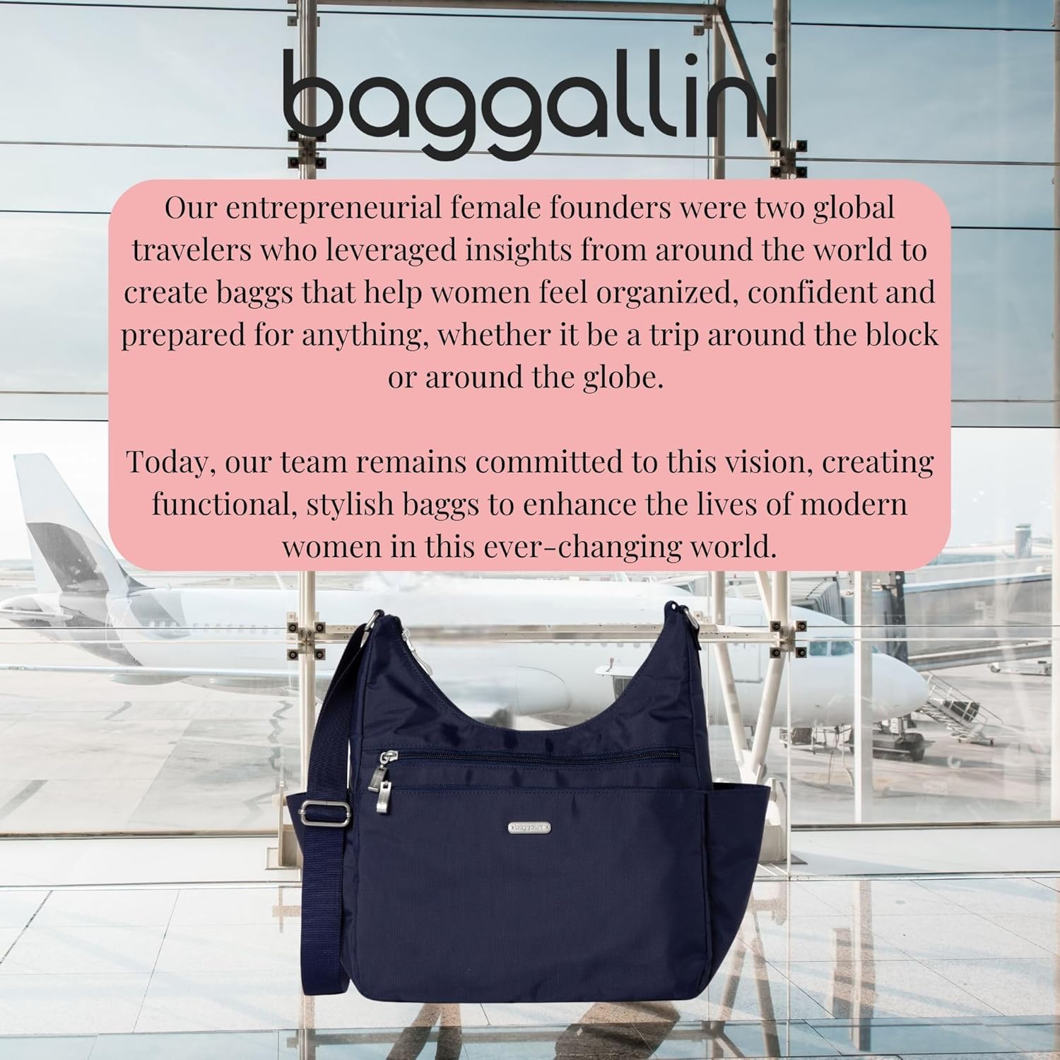 Baggallini Essential Hobo Crossbody - Image 6
