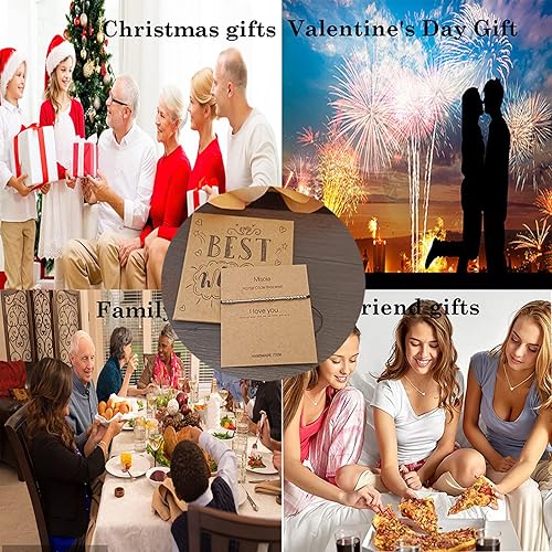 Miniatura 6 de VIMIEW Pulseras con código morse para mujeres, regalos de amistades para mujeres, mamá, esposa, amigas, mejor amiga, hermana, abuela, regalo de