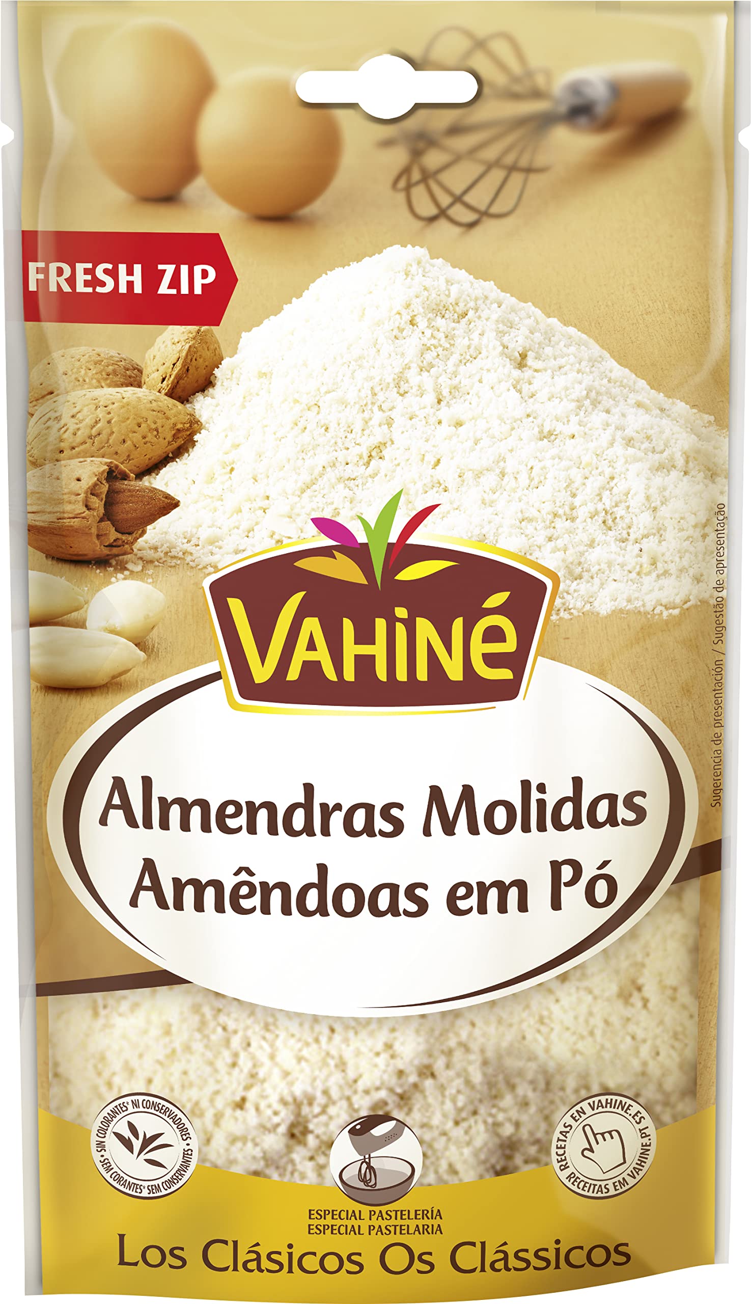 VAHINÉ - Pastelería - Almendras Molidas- Para Cremas Frangipanes, Masas de Tartas, Macarrones, y Bizcochos - 125g