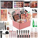 Kit de maquillage tout en un pour les femmes Kit complet, Set de maquillage pour les femme, Comprend Palette à paupières/Fondation/Lipstick/Eyeliner/Mascara/Brush de maquillage,Cadeau de maquillage & Anniversaire et jour de fête et tous les jours. (Set2)