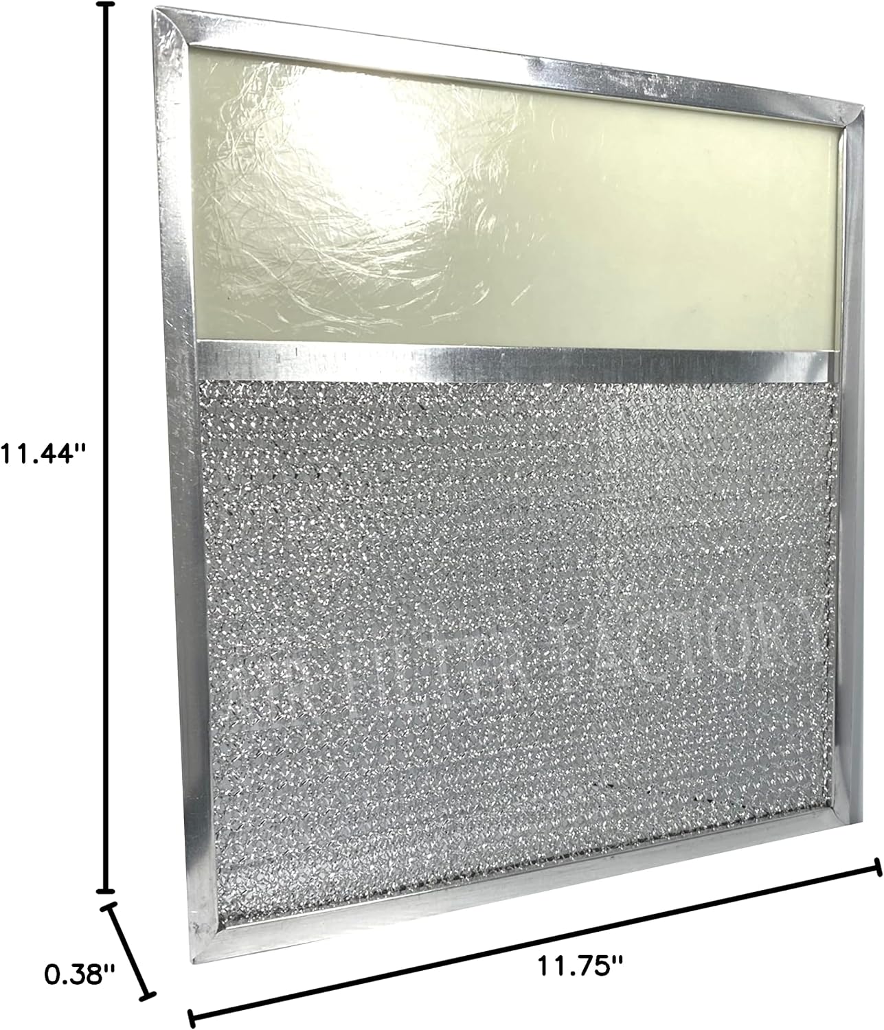 Air Filter Factory 11-7/16 x 11-3/4 x 3/8 Inches Range Hood Aluminum Lens Grease Filters 2-Pack