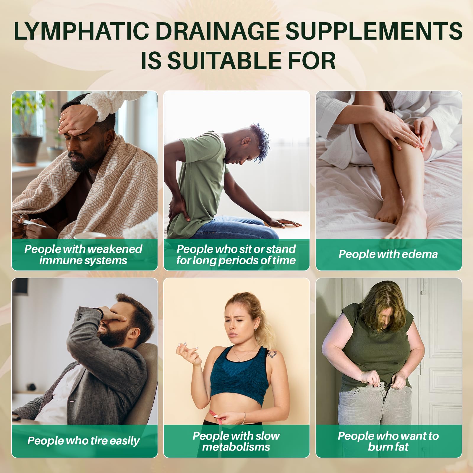 21-in-1 Lymphatic Drainage Supplements – Lymphatic Drainage Support for Immune Health & Fluid Balance, Natural Herbal Blend with Echinacea, Burdock, Bromelain & More, 120 Capsules — Amazon image 7