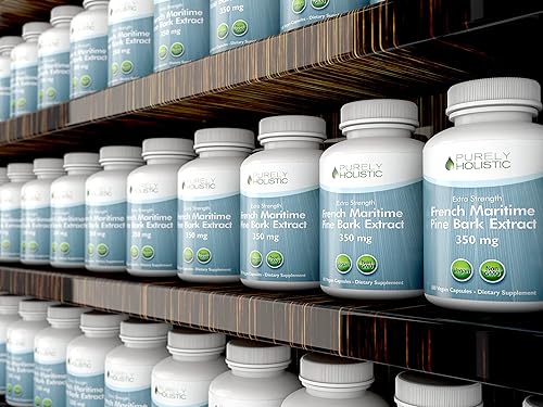 Miniatura 8 de Purely Holistic Extracto de corteza de pino 350 mg 180 cápsulas veganas 95% de proantocianidinas - Extracto de corteza de pino marítimo francés -