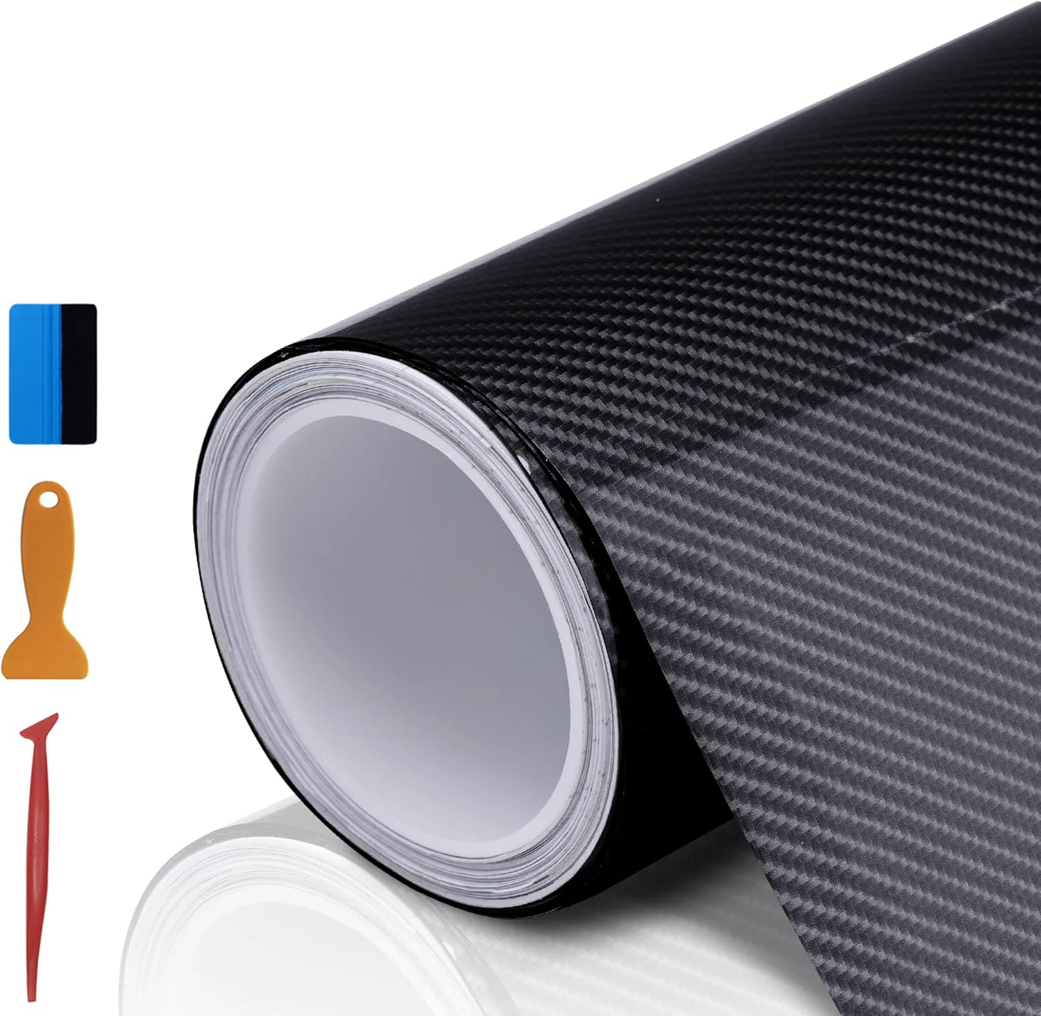 Sollbry Pellicola Protettiva In Fibra Di Carbonio Nera 3D, Adesivi