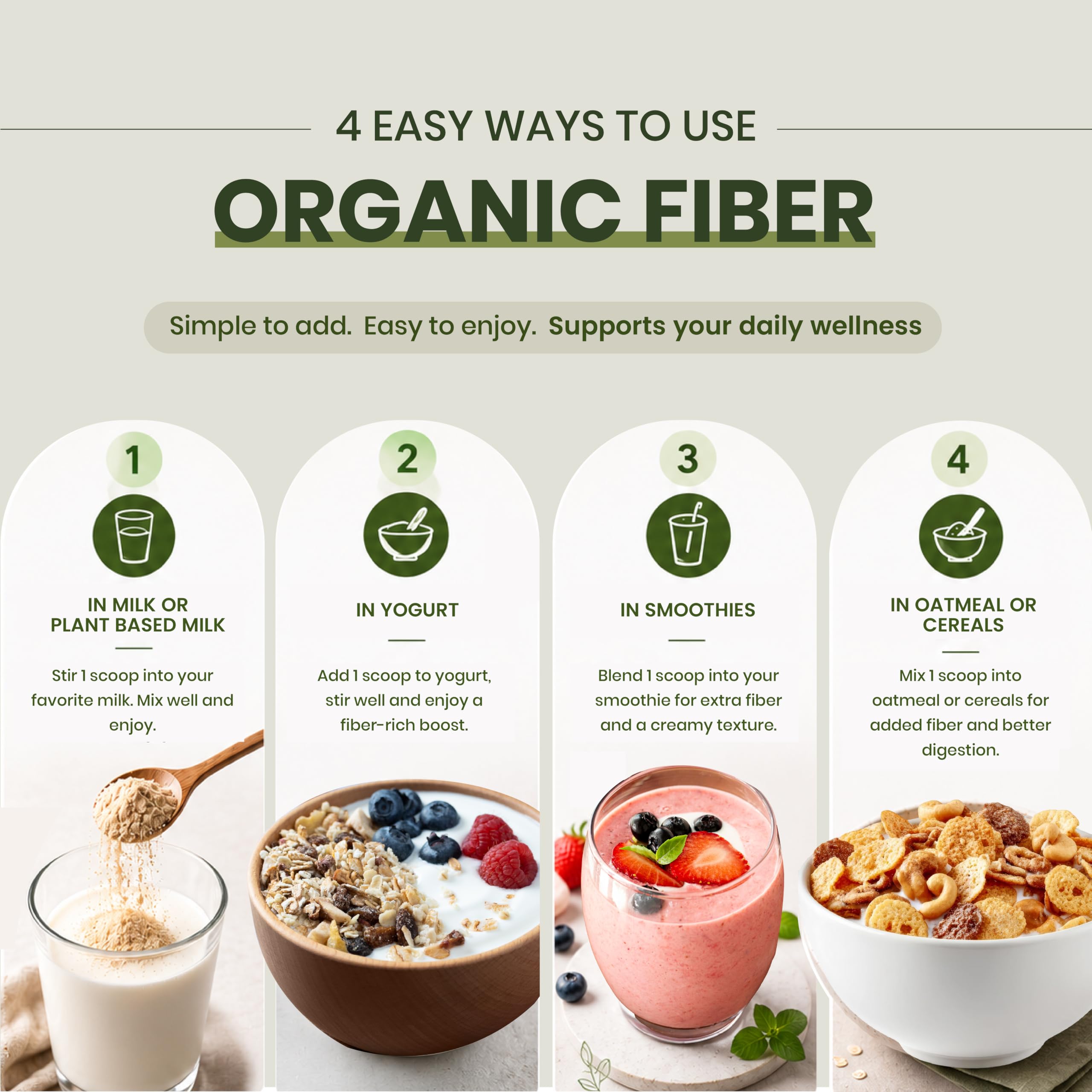 LiveGood Organic Fiber Supplement Powder with Psyllium Husk, 30 Servings — Amazon image 7