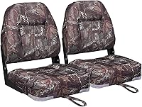 Vista 12 de Leader Accessories Un par de asientos plegables Elite para barco de pesca con respaldo bajo/alto (2 asientos)
