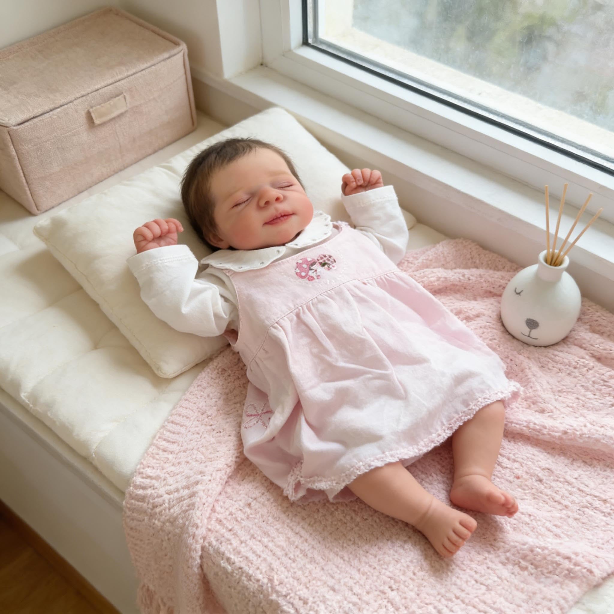 Realistyczne lalki Reborn Baby Dolls silikonowe na całe ciało, 45 cm, prawdziwe życie, lalka, anatomicznie poprawna, dziewczyna, realistyczna, noworodki, lalka, miękka winylowa lalka Reborn