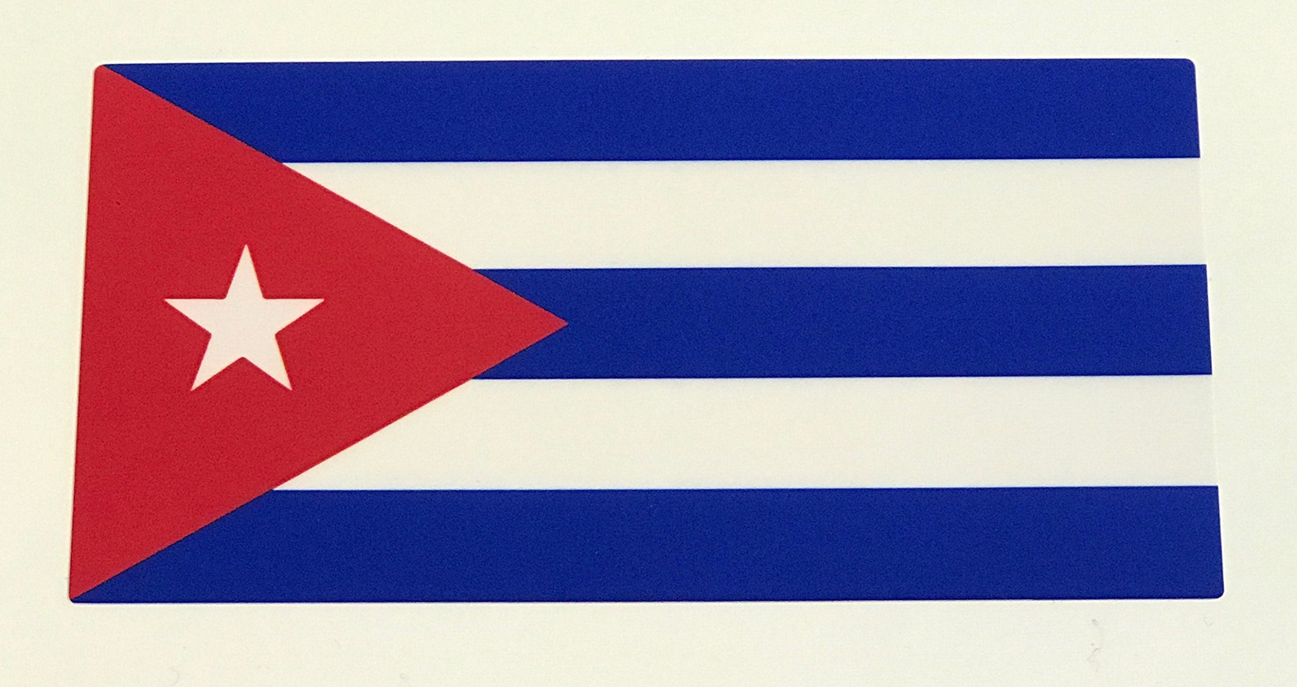 Check6 C6P23 Cuba Flag 6x2.75 inches 2 Pack
