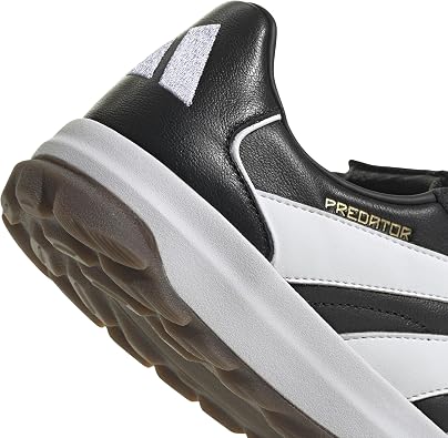 adidas Unisex Pro Turf, Black/White/Gold Metallic, 8