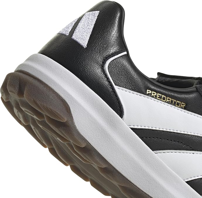 adidas Unisex Pro Turf, Black/White/Gold Metallic, 8