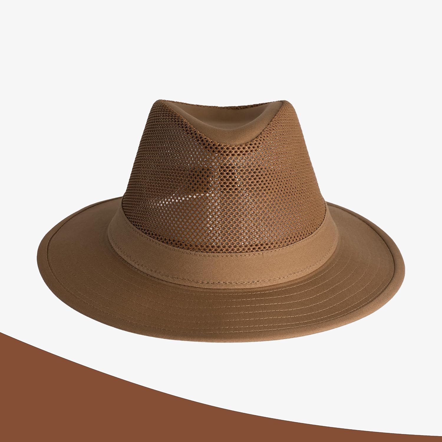 Henschel Hats Hiker Breezer Hat - Wide-Brim Sun Hat for Men with Low Mesh Crown |Fishing & Hiking Hat - Perfect Outdoor Hats