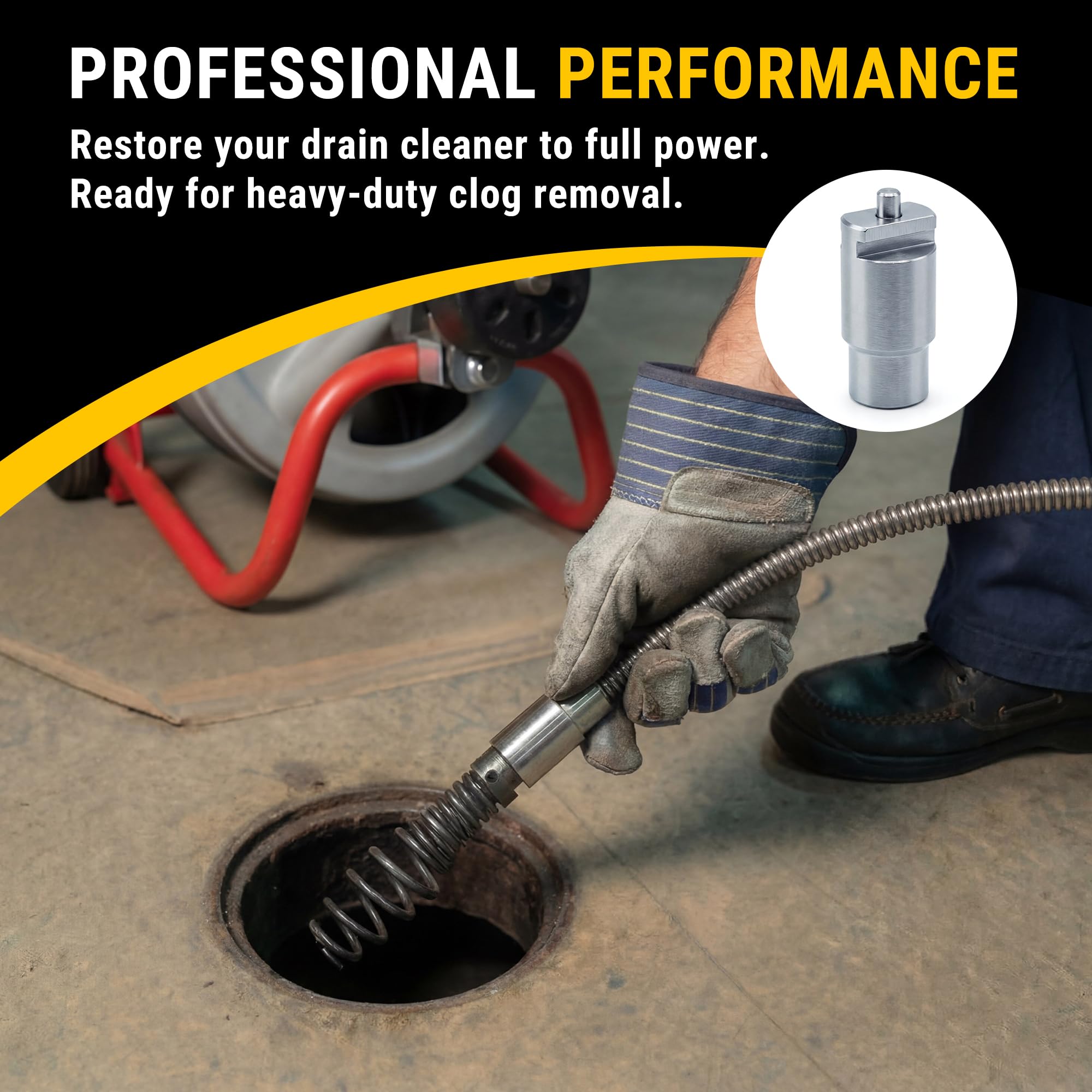 Drain Cable Repair End Bit – Compatible with K-380 & K-400 Drain
