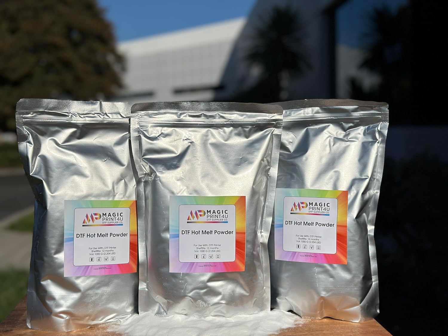 Premium DTF TPU Hot Melt Powder 3kg Strong Adhesion for Direct to Film Printing Wash Resistant, Crack Free, Vibrant Results Works on Cotton, Polyester & Blends Smooth Soft Touch DTF Adhesive