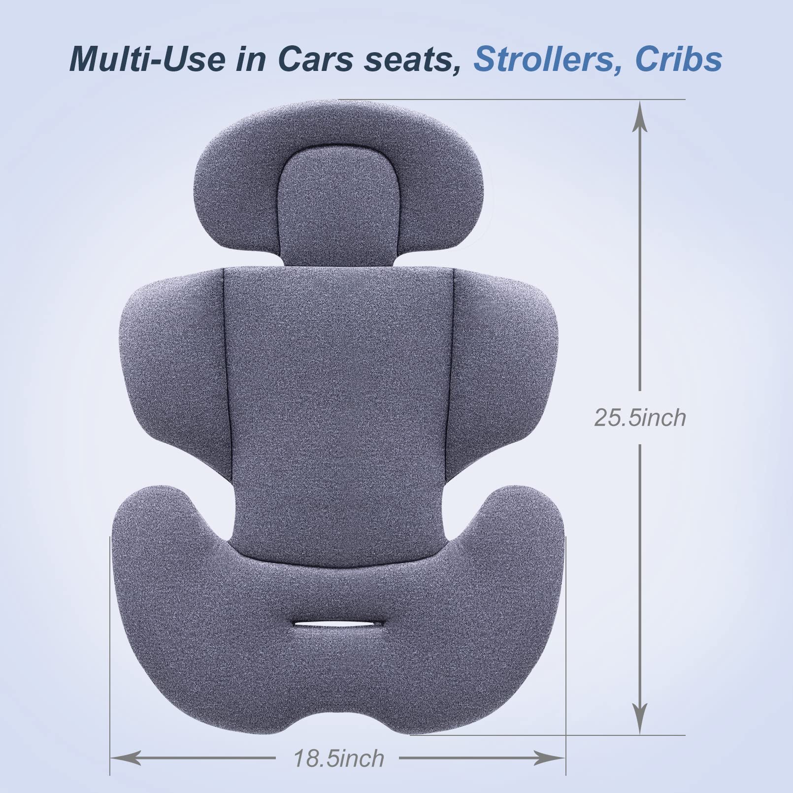 Innokids Almohada de Apoyo para la Cabeza y el Cuerpo del bebé al niño (Gris)