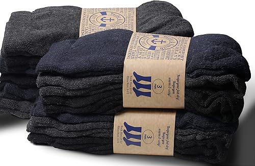 Miniatura 3 de Yacht & Smith Calcetines térmicos de algodón, para hombre, calcetines gruesos cálidos, a granel