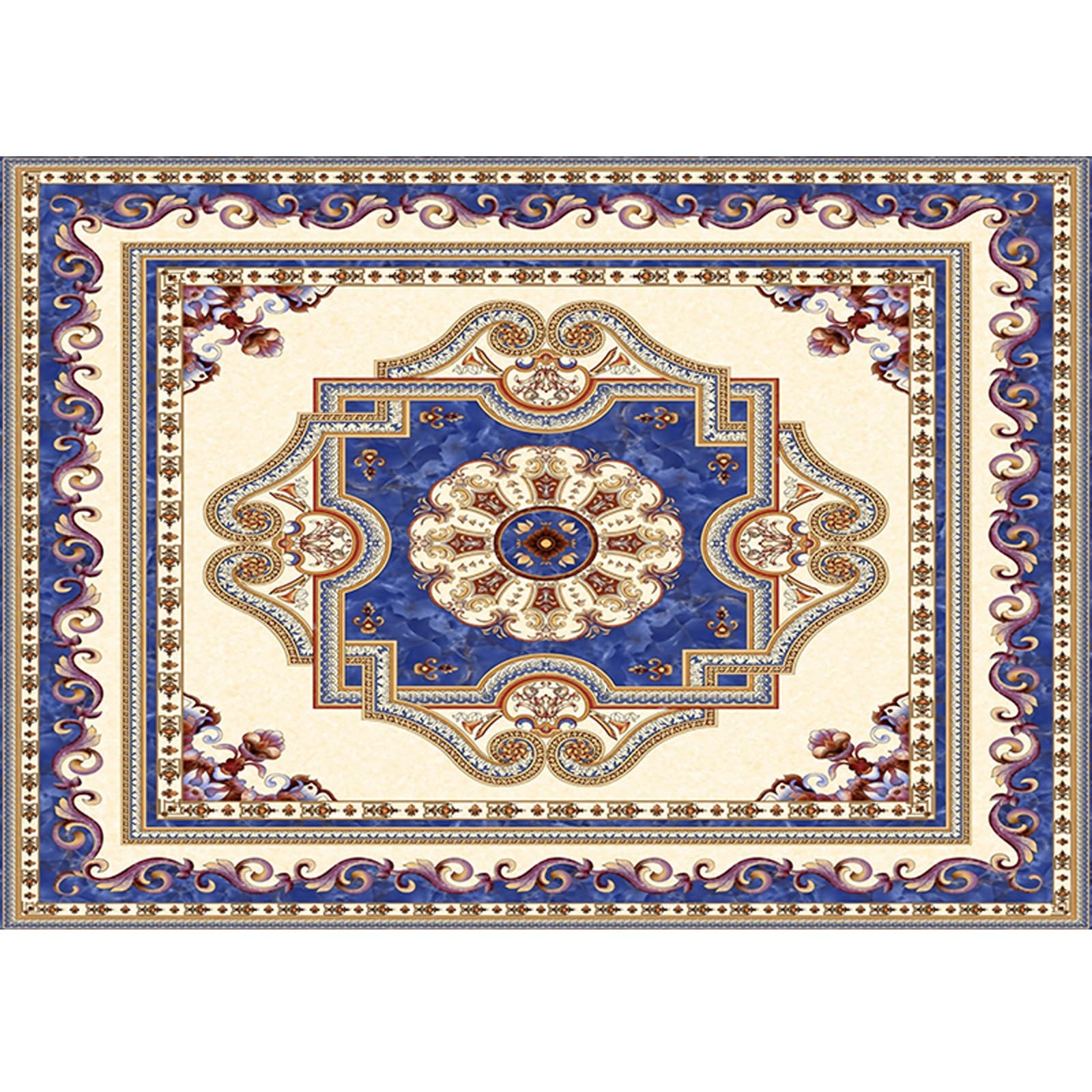 Tapis de couloir à fines trames lavable 60x100 pour magasin et église