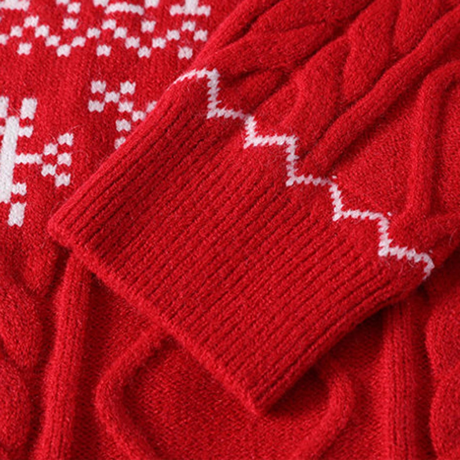 Maglioni Natale, Maglia Natalizia Uomo Maglione Brutto di Natale Cotone Maglione Uomo Invernale Natalizio Girocollo Maglione Lungo Inverno Maglioni Natale per Coppia Ugly Christmas Sweater
