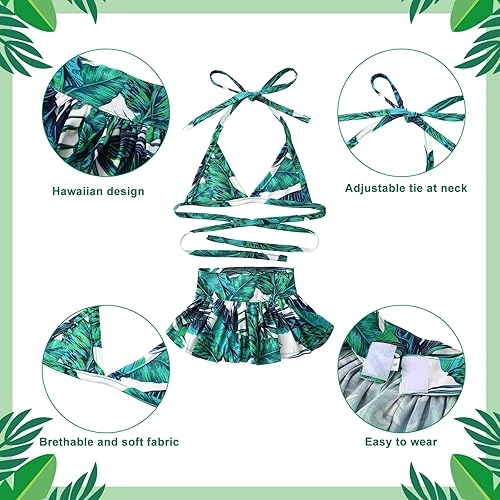 Miniatura 3 de Amylove Paquete de 4 bikinis para perros pequeños, trajes de baño para cachorros, trajes de baño para perros, faldas para mascotas, vestidos de