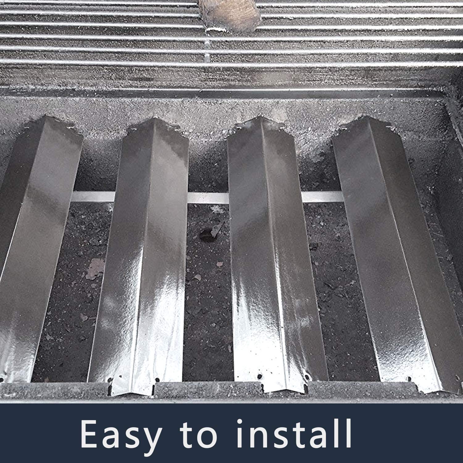 4x Edelstahl-Heizplatten Für Charbroil Grill – 40,6 Cm, Passend Für Viele Modelle