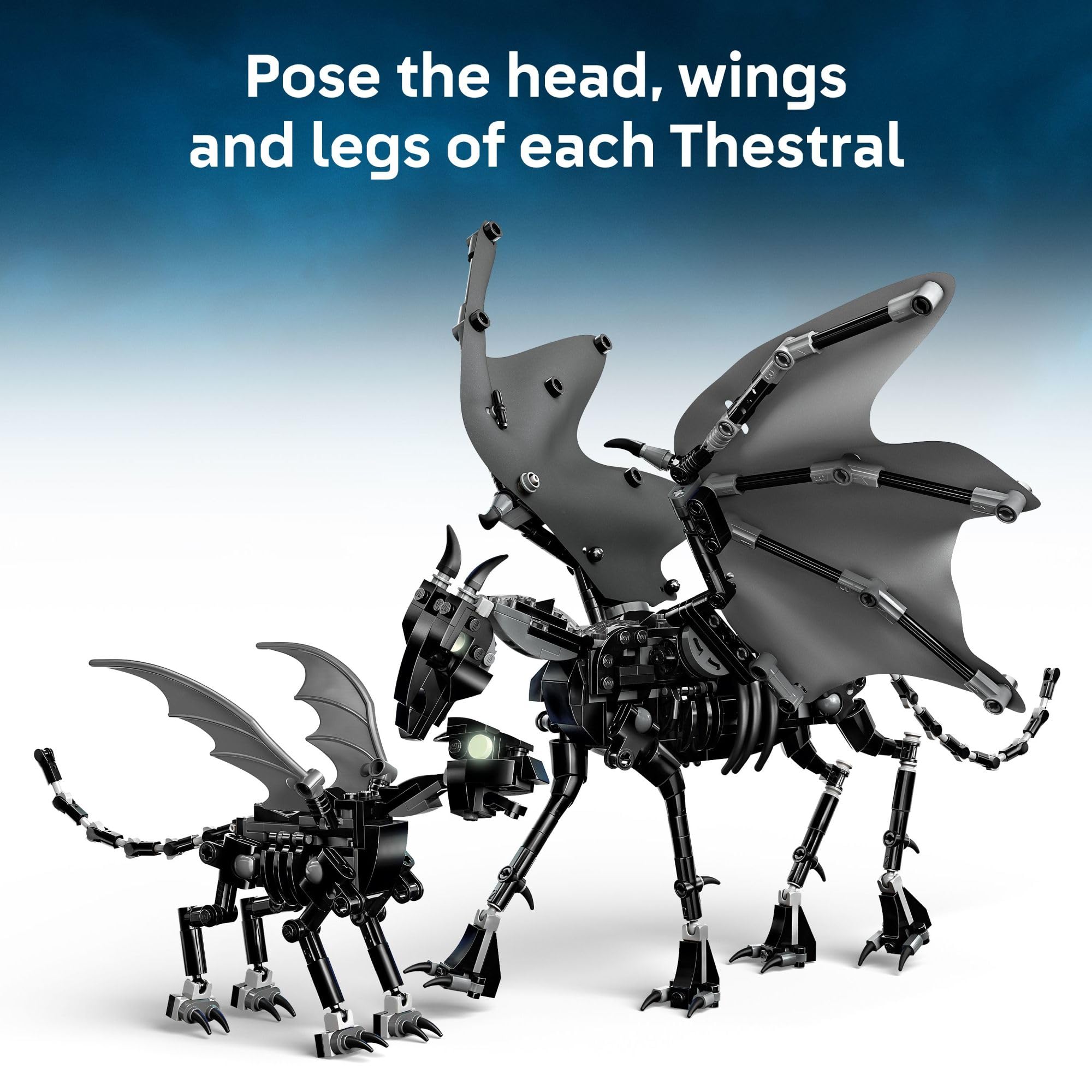 LEGO Harry Potter Thestral Family Building Toy - Pretend Play for Kids, Boys and Girls, Ages 10+ - Collectible Harry Potter Poseable Action Figures - Gift Idea for Birthdays - 76458