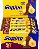 Banana Brasil Barra De Frutas Supino Original Banana Com Chocolate Ao Leite Com 20 Unidades De 24 G
