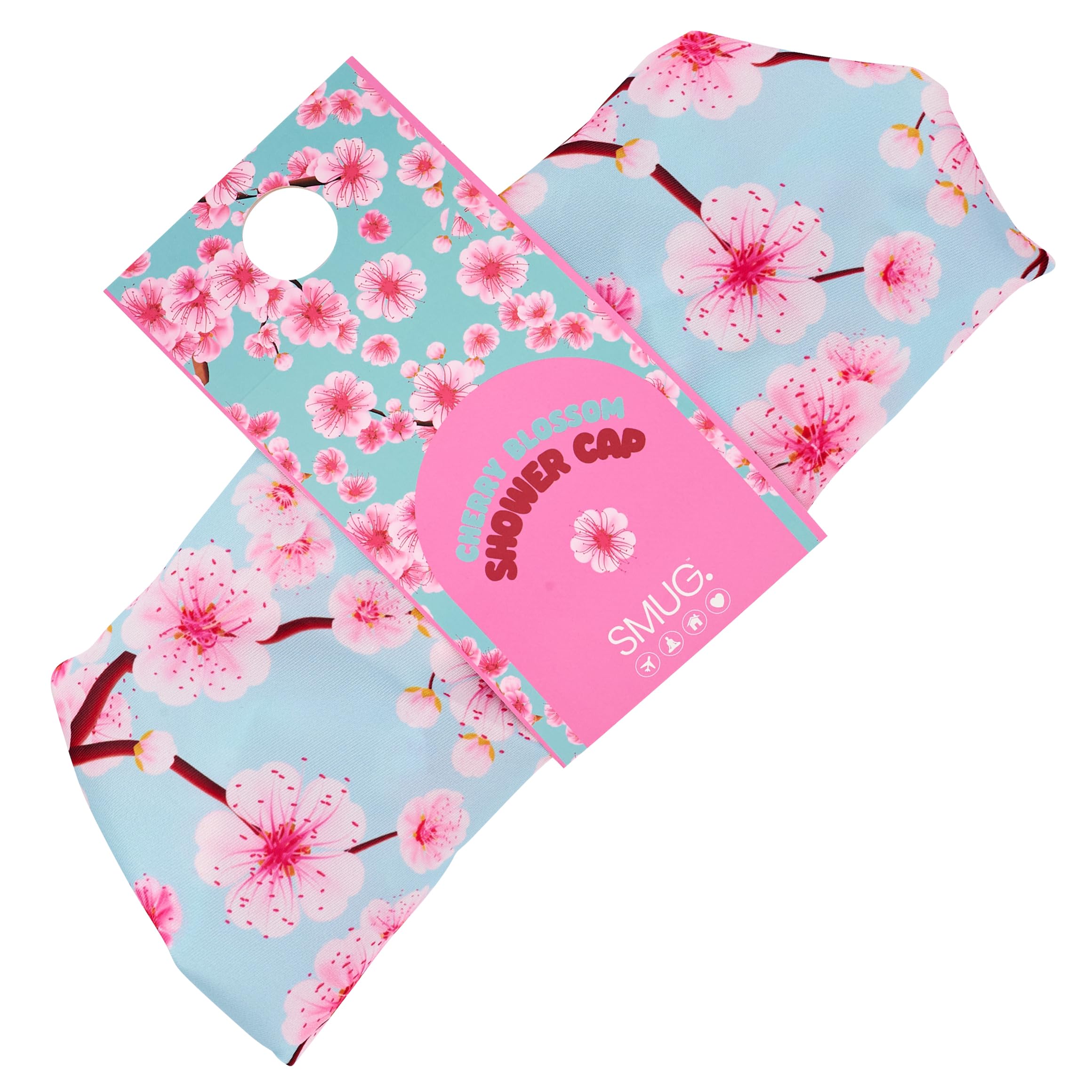 SMUG Shower Cap, Waterproof Shower Cap with Elastic Lining, Three Prints Available, Showers, Cooking, Spa Salon, Sleeping - Image 2