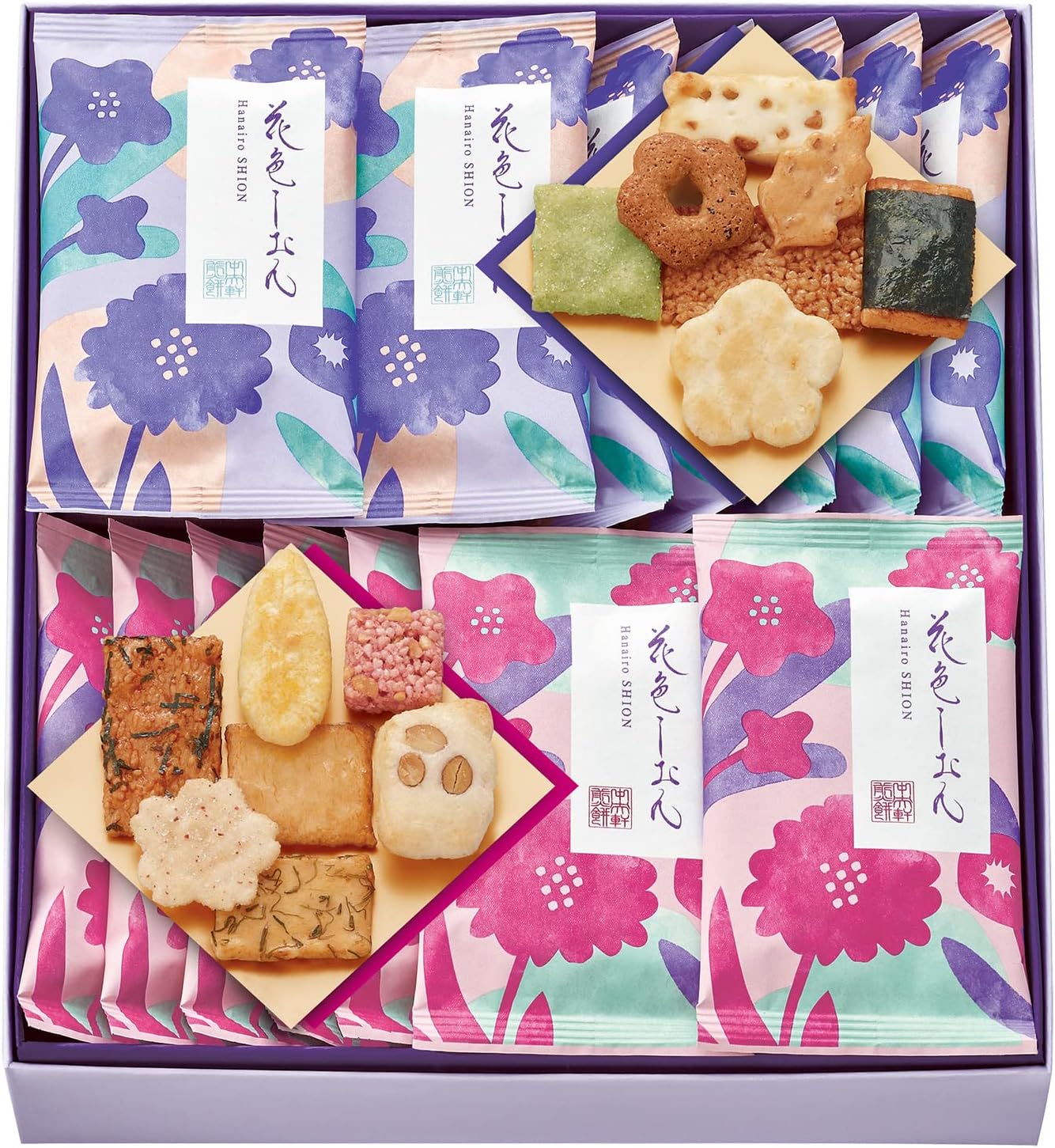 中央軒煎餅 花色しおん (16袋入) 米菓詰合せ 煎餅 せんべい 贈答 ギフト おかき 個包装 包装済 手土産